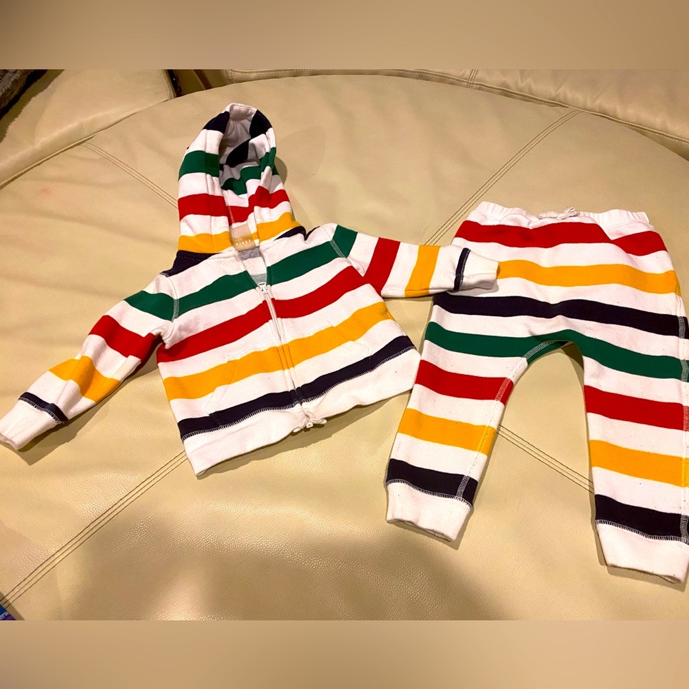 Unisex Sweatsuit Red ,Green ,Yellow & Ivory Hoodie 12 -18 M  ,18-24 M bottoms